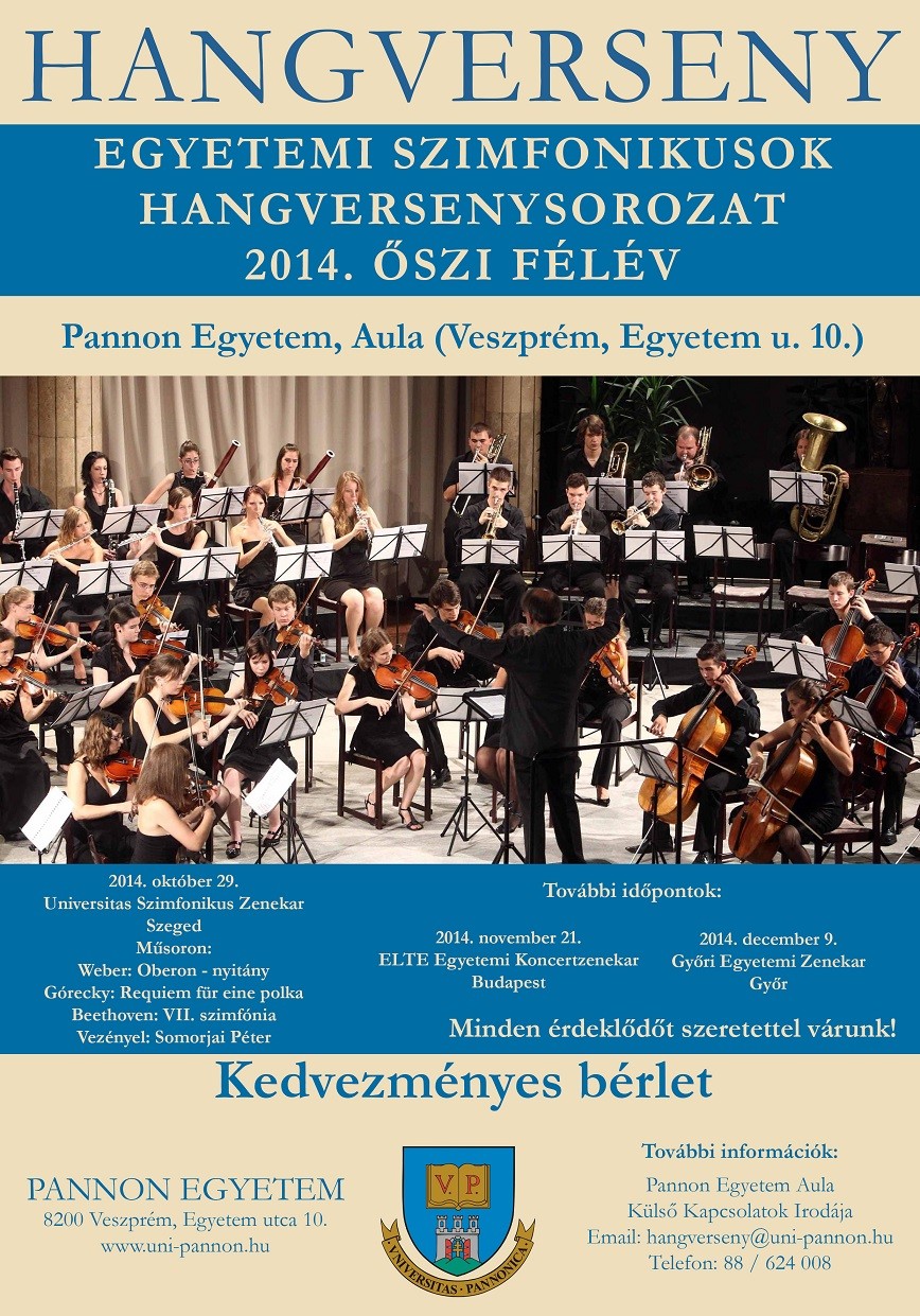 egyetemi szimfonikusok plakát