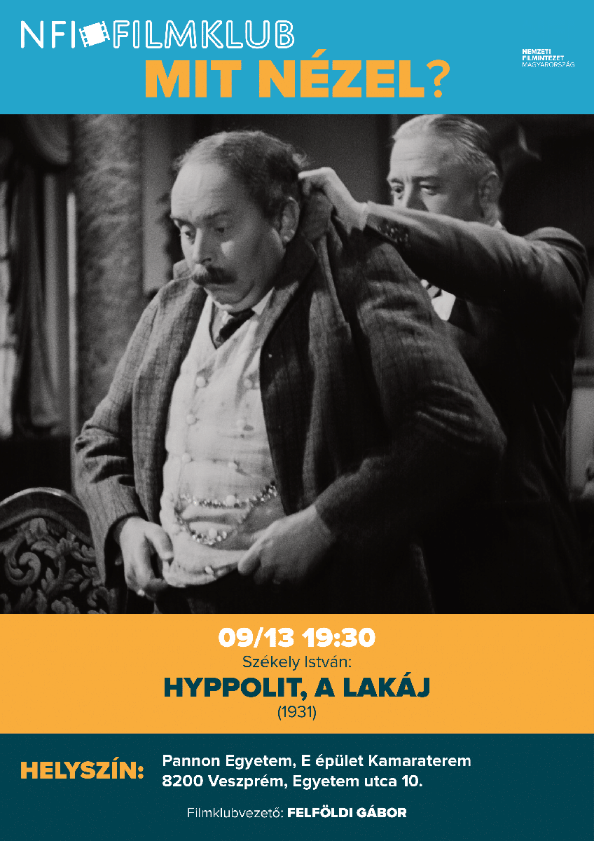  NFI Filmklub Filmplakat A3 OK Hyppolit 1